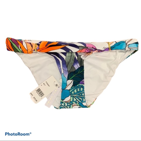 TRINA TURK PARADISE FLORAL TANKINI TOP AND BOTTOM HIPSTER SWIMSUIT **NWT** - Picture 5 of 10